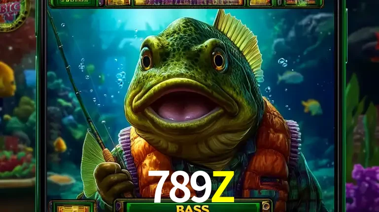 Personagem de peixe pescador do popular jogo de slot com tema de pescaria, uma das emocionantes opções de caça-níqueis para jogar e ganhar no cassino 789Z.